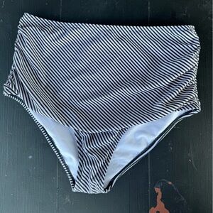 Amazon Essentials Black and White Striped Bikini Bottom